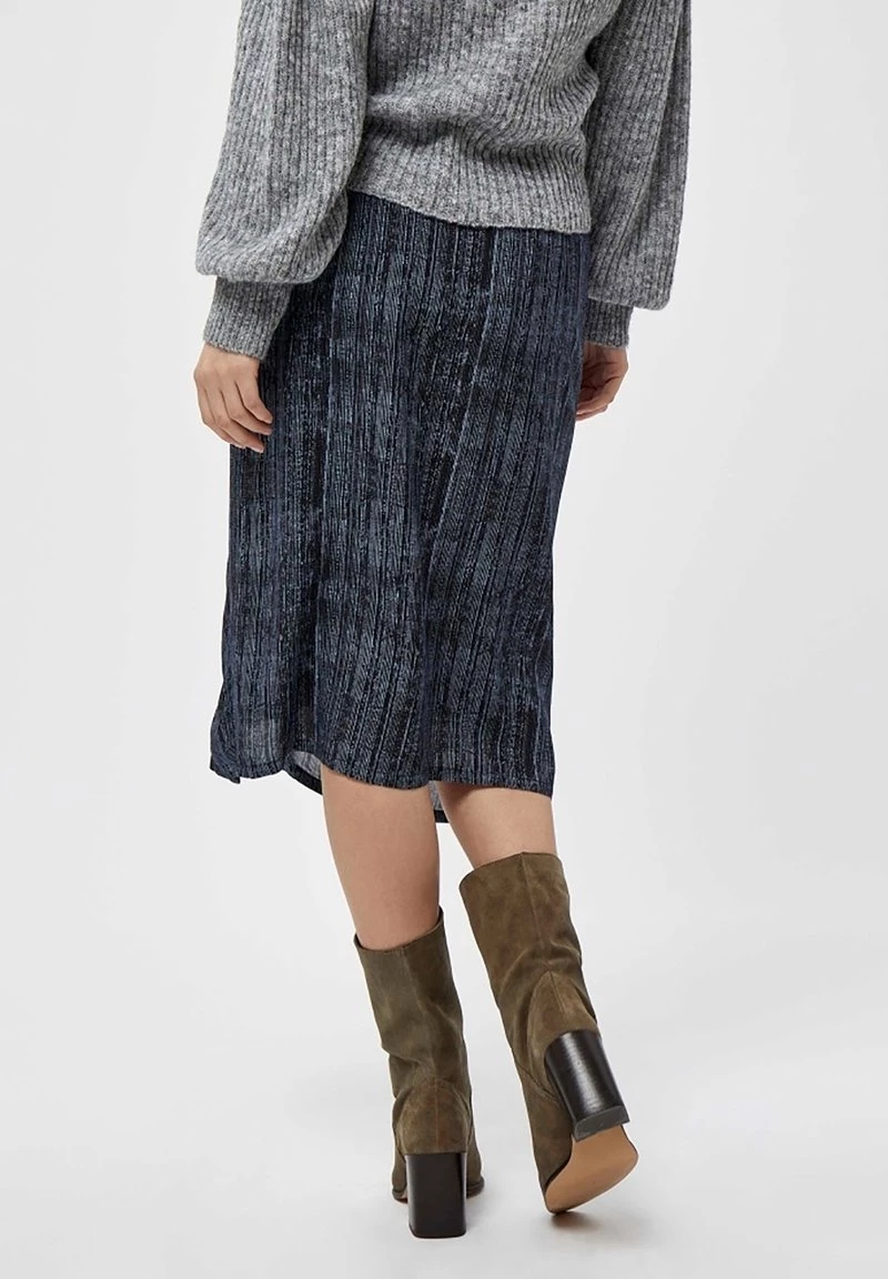 PEPPERCORN Femme ADEA Jupe Portefeuille Black Pr 3 PEPPERCORN Femme ADEA Jupe Portefeuille Black Pr – Image 3