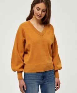 PEPPERCORN LIA Pullover Spruce Yellow Femme