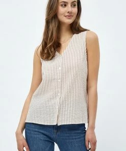 PEPPERCORN Femme ELAINE Blouse Warm Sand Stripe