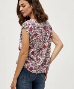 PEPPERCORN Femme ELLERY T Shirt Imprimé True Red Pr -Promos PEPPERCORN Magasin a36bd38d55e448e08a5ccfe3157347c1