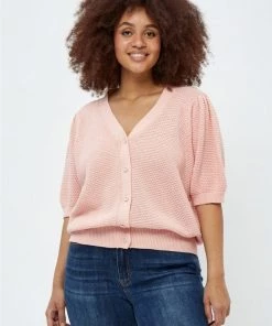 PEPPERCORN DESTINA CURVE Gilet Rose Blossom Pink Femme