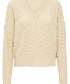 PEPPERCORN Femme ROSALIA V NECK Pullover Sandshell -Promos PEPPERCORN Magasin a5b58994f1f34332bd82c4e0a7c7533b