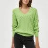PEPPERCORN Femme ROSALIA V NECK Pullover Opaline Gree