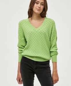 PEPPERCORN Femme ROSALIA V NECK Pullover Opaline Gree