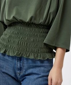 PEPPERCORN LANA T Shirt à Manches Longues Duffel Bag Green Femme -Promos PEPPERCORN Magasin a7187e606eb44c2680c7af1c1eb50eb3