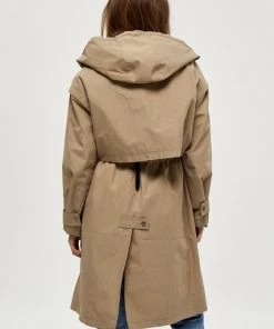 PEPPERCORN CAROLINE Parka Sand Femme -Promos PEPPERCORN Magasin a90deb8ce5c44768bed450c04f1c1bb9