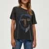 PEPPERCORN JORIE T Shirt Imprimé Black Femme