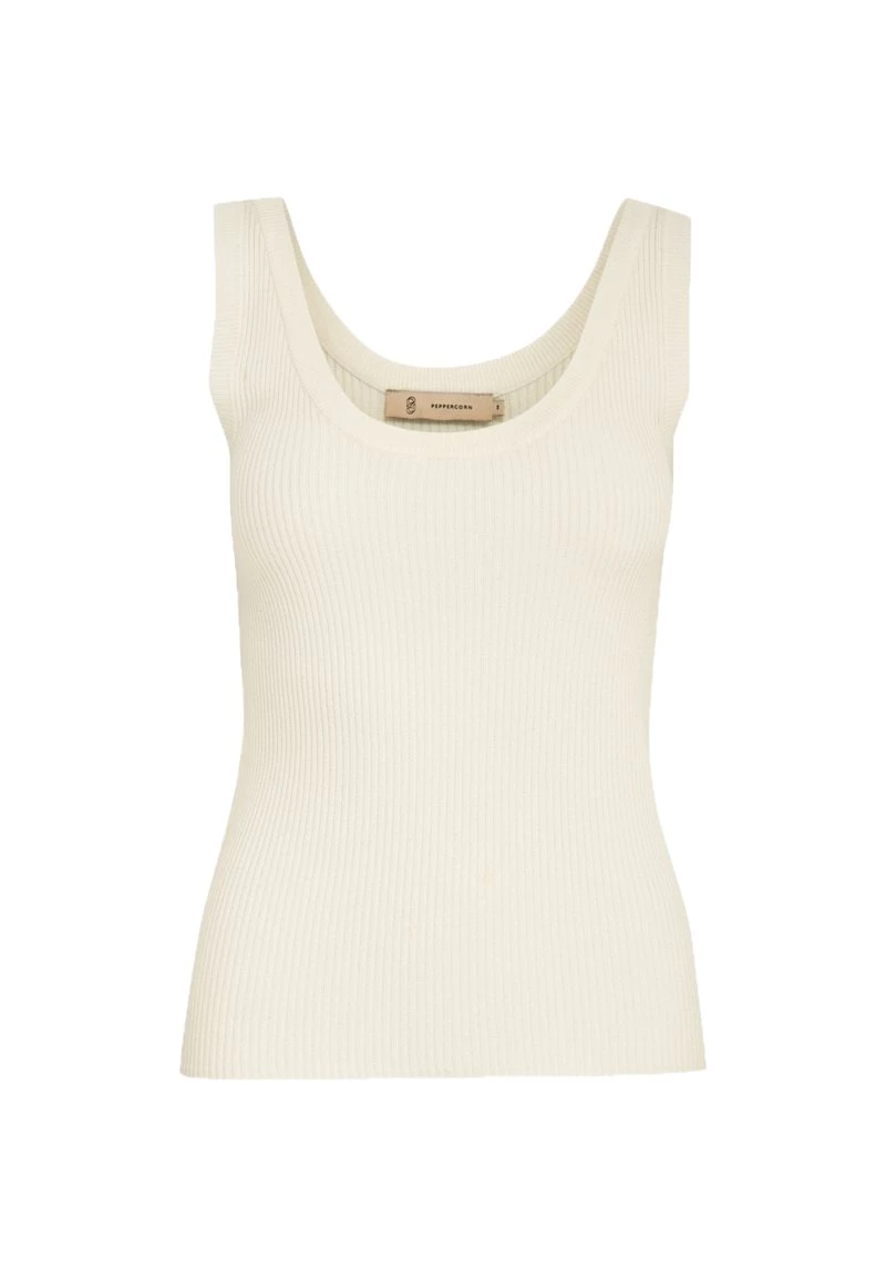 PEPPERCORN TANA Débardeur Cloud Dancer Femme 5 PEPPERCORN TANA Débardeur Cloud Dancer Femme – Image 5