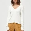 PEPPERCORN TANA Pullover Cloud Dancer Femme