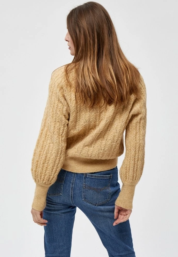 PEPPERCORN Femme PENELOPE Pullover Warm Sand Melange 3 PEPPERCORN Femme PENELOPE Pullover Warm Sand Melange – Image 3