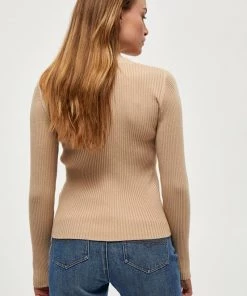 PEPPERCORN TANA LONGSLEEVE Gilet Warm Sand Melange Femme -Promos PEPPERCORN Magasin ade4cc63e2484a95b06b1d13a76bb9b2