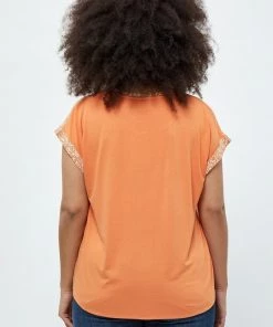 PEPPERCORN Femme MALUCCA T Shirt Imprimé Melon Peach Print -Promos PEPPERCORN Magasin ae48abd9fd594331b5f43c95077b86d6