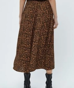PEPPERCORN Femme JULIANNA Jupe Longue Toffee Print -Promos PEPPERCORN Magasin ae4c9b09ba4f4e1d8e48902b0fab1902
