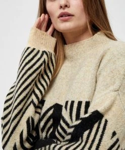 PEPPERCORN Femme JAYDA Pullover Seedpearl Creme Melange -Promos PEPPERCORN Magasin af26b05303a644249c10eb56a5f42bf5