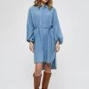 PEPPERCORN NORE Robe En Jean Light Blue Wash Femme