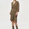 PEPPERCORN SABIA Robe De Jour Crocodile Green Femme