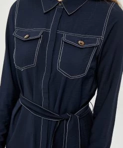 PEPPERCORN Robe Chemise Navy Femme -Promos PEPPERCORN Magasin b1dd5b2c6ebf4cc8b1b6b9f5f9595399