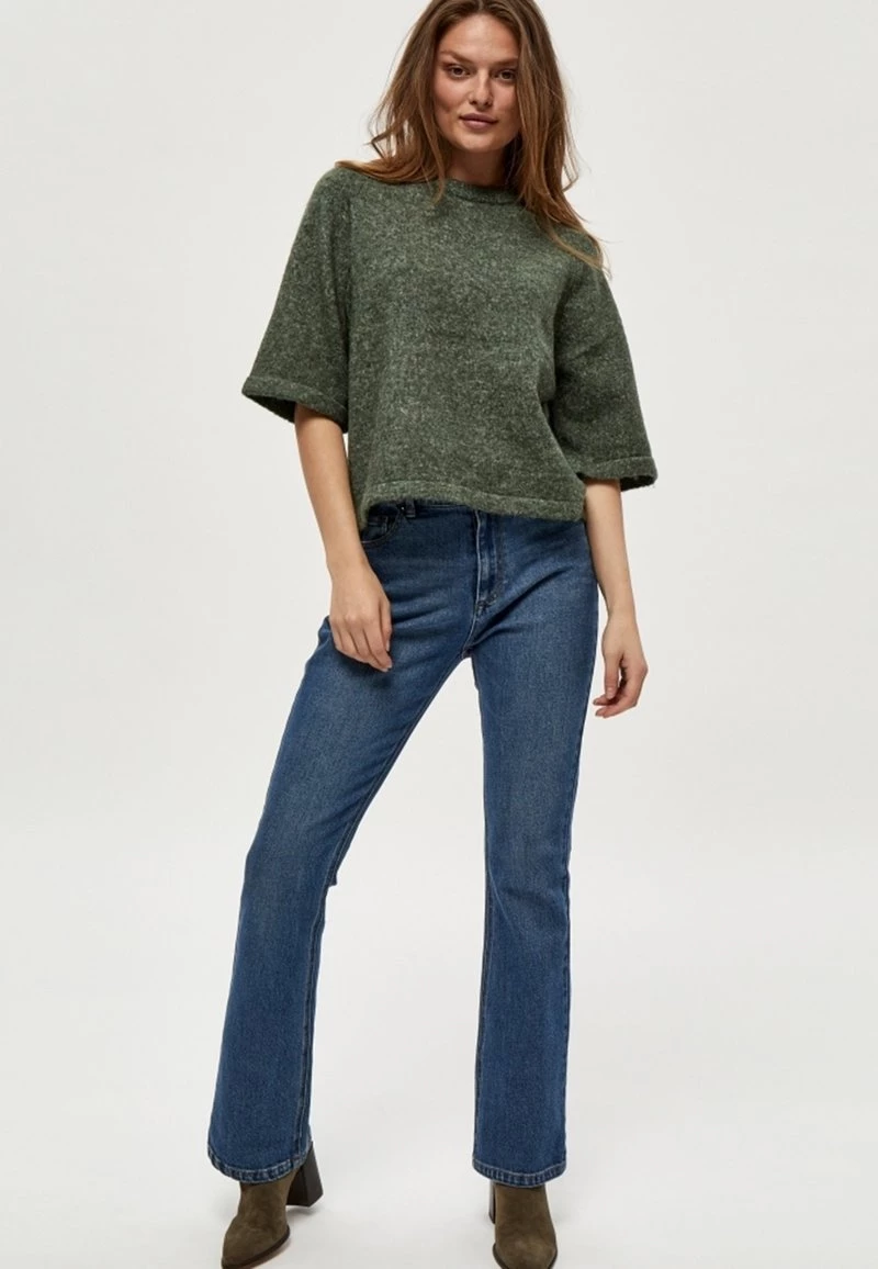 PEPPERCORN Femme PENELOPE Pullover Laurel Wreath Green Melange 2 PEPPERCORN Femme PENELOPE Pullover Laurel Wreath Green Melange – Image 2