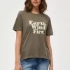 PEPPERCORN Femme DEBORAH T Shirt Imprimé Sea Turtle Green