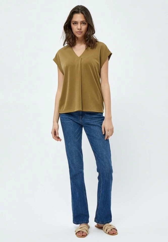 PEPPERCORN Femme LANA TEE T Shirt Basique Ermine Brown 2 PEPPERCORN Femme LANA TEE T Shirt Basique Ermine Brown – Image 2