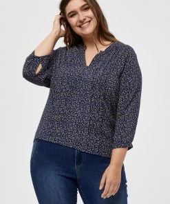 PEPPERCORN CAISA Blouse Navy Print Femme