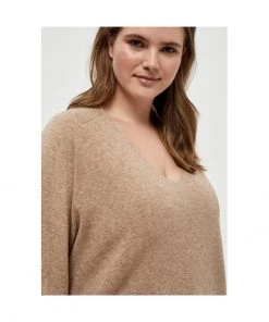 PEPPERCORN Femme ROSALIA 3 4 SLEEVE CURVE Pullover Warm Sand Melange 7 PEPPERCORN Femme ROSALIA 3 4 SLEEVE CURVE Pullover Warm Sand Melange -Promos PEPPERCORN Magasin ba187d433c8c45d1bfc1fe9277b02263