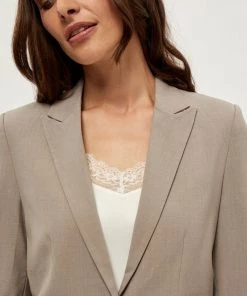 PEPPERCORN Blazer Beige Femme -Promos PEPPERCORN Magasin ba5cdba86cc1446abda64a943b8af5c8