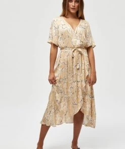 PEPPERCORN Femme CIGGA VALERIE Robe En Jersey Warm Sand Pr