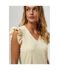 PEPPERCORN Femme ELSIE T Shirt Basique Almond Milk -Promos PEPPERCORN Magasin baf03a5b740242ceb98608c1e2a17bdd