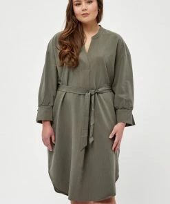 PEPPERCORN CASEY SABIA CURVE Robe De Jour Elephant Skin Femme
