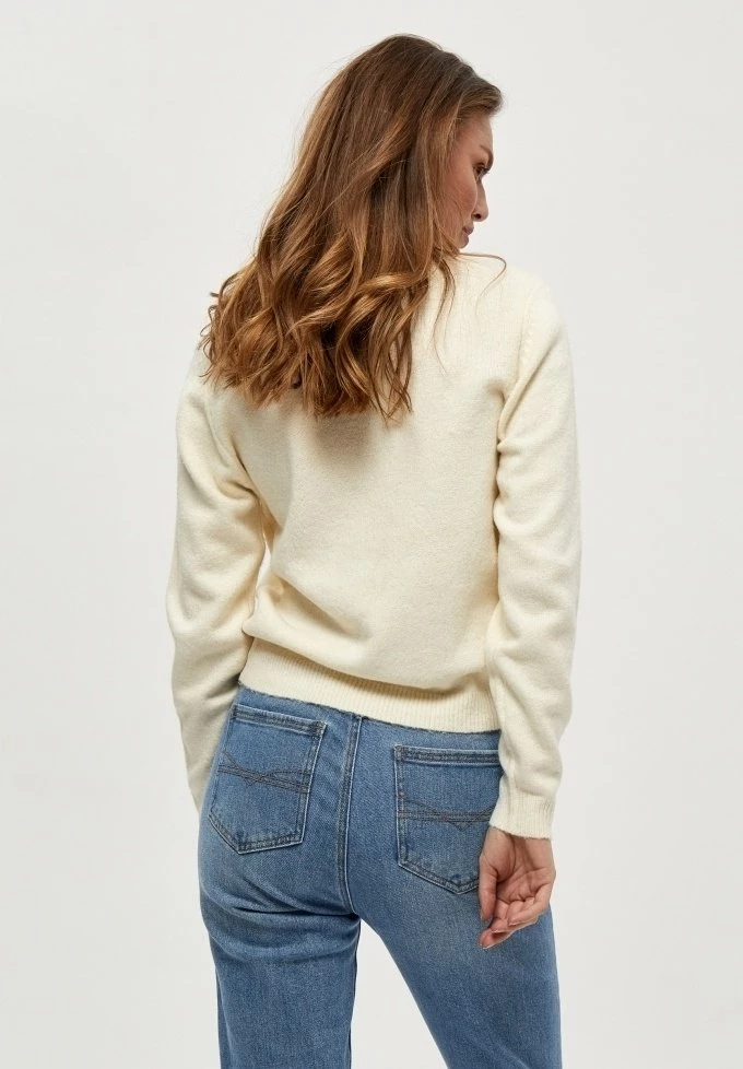 PEPPERCORN Femme ANJA Pullover Seedpearl Cream 3 PEPPERCORN Femme ANJA Pullover Seedpearl Cream – Image 3