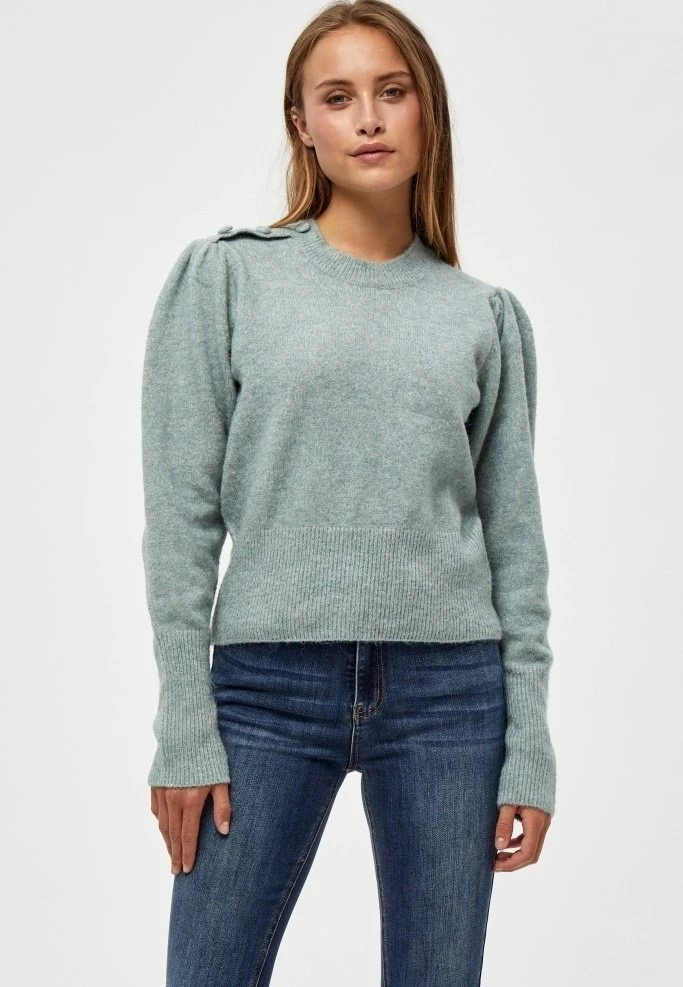 PEPPERCORN PENELOPE Pullover Slate Blue Melange Femme 1 PEPPERCORN PENELOPE Pullover Slate Blue Melange Femme