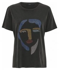 PEPPERCORN JORIE T Shirt Imprimé Black Femme 8 PEPPERCORN JORIE T Shirt Imprimé Black Femme -Promos PEPPERCORN Magasin bca2c6f428d44fc3aeec06754d3542df