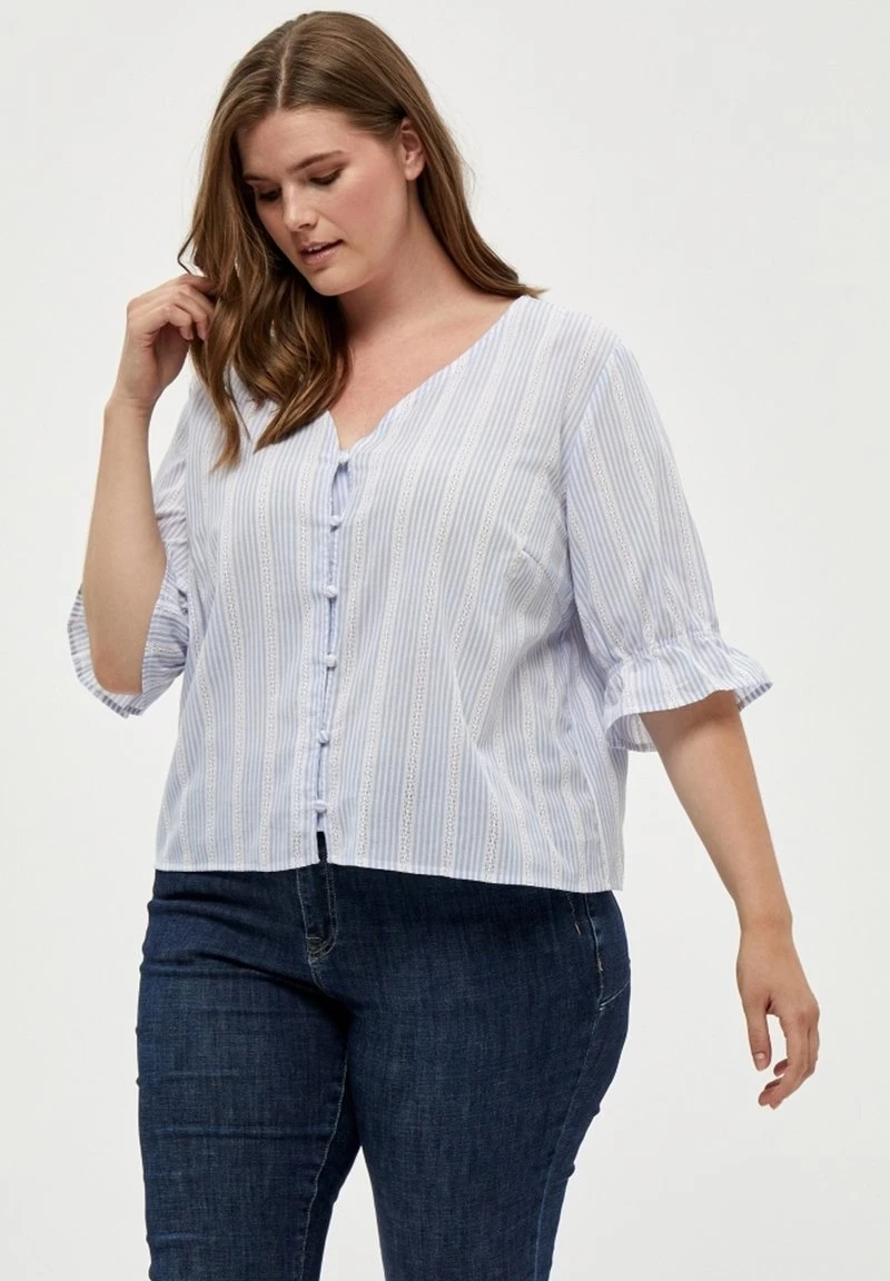 PEPPERCORN DIARA Blouse Skyway Blue Striped Femme 1 PEPPERCORN DIARA Blouse Skyway Blue Striped Femme