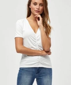 PEPPERCORN DANIELLA T Shirt Basique White Femme