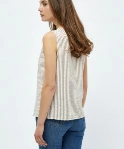 PEPPERCORN Femme ELAINE Blouse Warm Sand Stripe -Promos PEPPERCORN Magasin bd363e5b514a4dd2968ca6cc4e9e7fc1