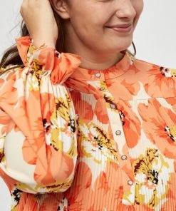 PEPPERCORN RIJA CURVE Blouse Orange Femme -Promos PEPPERCORN Magasin bf05acab737d4c7eb3a27371a77c1a4f