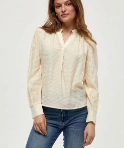 PEPPERCORN CLARA Blouse Seedpearl Cream Femme