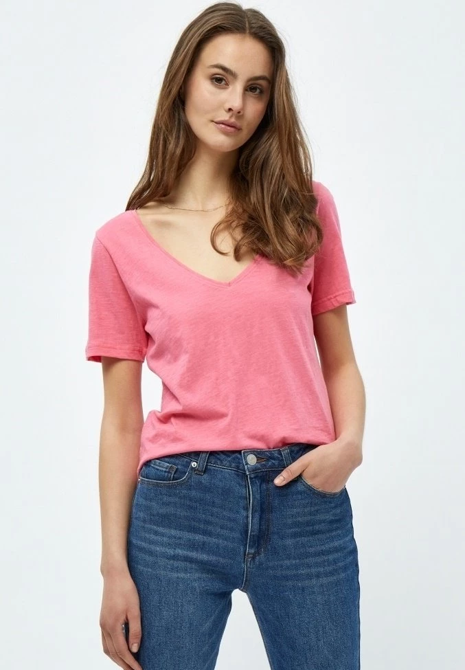 PEPPERCORN Femme ESTEL T Shirt Basique Pink Lemonade 1 PEPPERCORN Femme ESTEL T Shirt Basique Pink Lemonade
