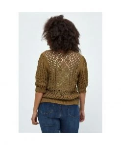 PEPPERCORN EDYN Gilet Ermine Brown Femme -Promos PEPPERCORN Magasin c2b53010a63c4ca6ab488f94298e3eec