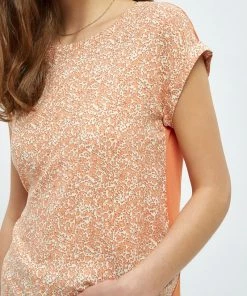 PEPPERCORN MALUCCA T Shirt Imprimé Melon Peach Print Femme -Promos PEPPERCORN Magasin c36bc4b8ca664656a546c7af380139f8