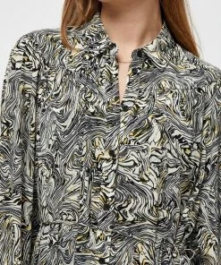 PEPPERCORN Femme AVA Robe Chemise Dark Green -Promos PEPPERCORN Magasin c3901c37f9b8426b93e46981695da45f