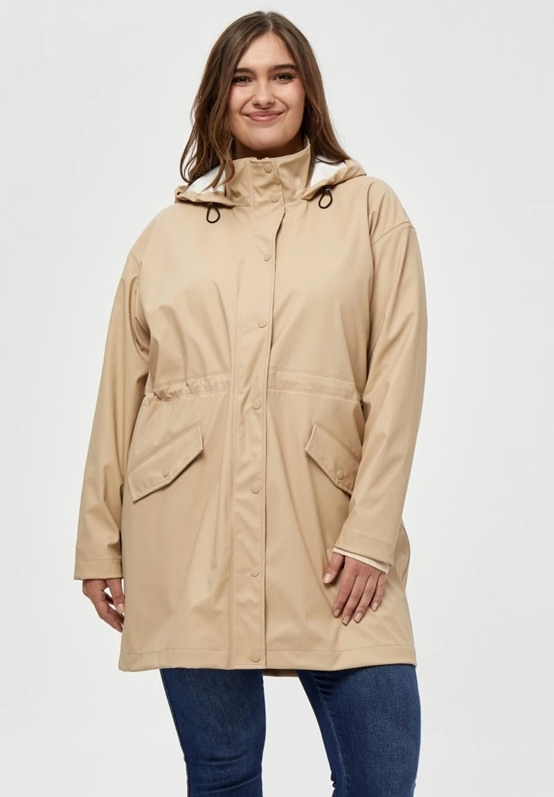 PEPPERCORN Femme CANE CURVE Parka Sand 1 PEPPERCORN Femme CANE CURVE Parka Sand