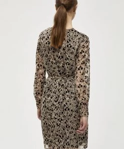 PEPPERCORN Femme RAMIA Robe De Jour Warm Sand Pr -Promos PEPPERCORN Magasin c4a30581dc5e446f86a7a6240269dfa0