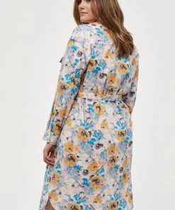 PEPPERCORN DAMINA Robe Chemise Ant. White Print Femme -Promos PEPPERCORN Magasin c4ccca1ad0584c6b9d8f376225e4f7b1