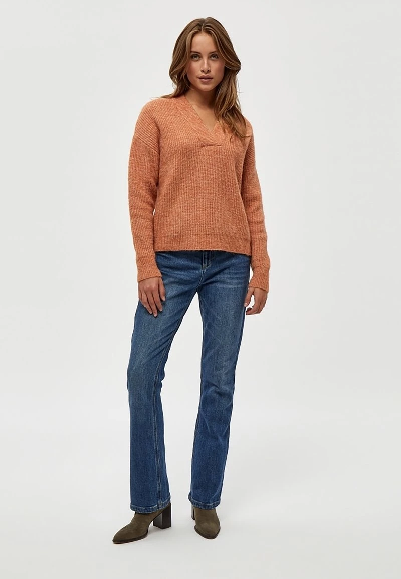 PEPPERCORN Femme Pullover Toasted Nut Melange 2 PEPPERCORN Femme Pullover Toasted Nut Melange – Image 2