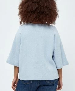 PEPPERCORN ROSALIA 3 4 SLEEVE CURVE Pullover Skyway Blue Melange Femme 6 PEPPERCORN ROSALIA 3 4 SLEEVE CURVE Pullover Skyway Blue Melange Femme -Promos PEPPERCORN Magasin c7ff590144644d81867bbf36fbea4c4f