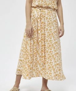 PEPPERCORN Femme Jupe Trapèze Old Gold Pr