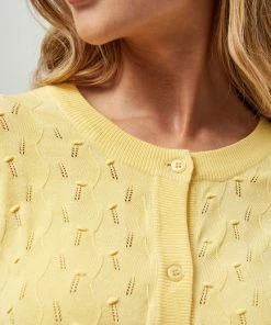 PEPPERCORN Femme TANA Gilet Pale Yellow -Promos PEPPERCORN Magasin cb095c5a1f26456096ee3781def3db6c