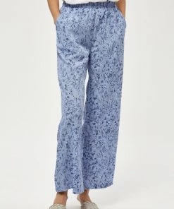 PEPPERCORN Femme Pantalon Classique Skyway Blue Print